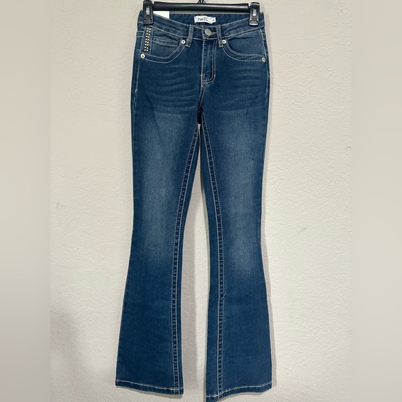 Rue21 Dark Blue Flare Jeans - Picture 1 of 6